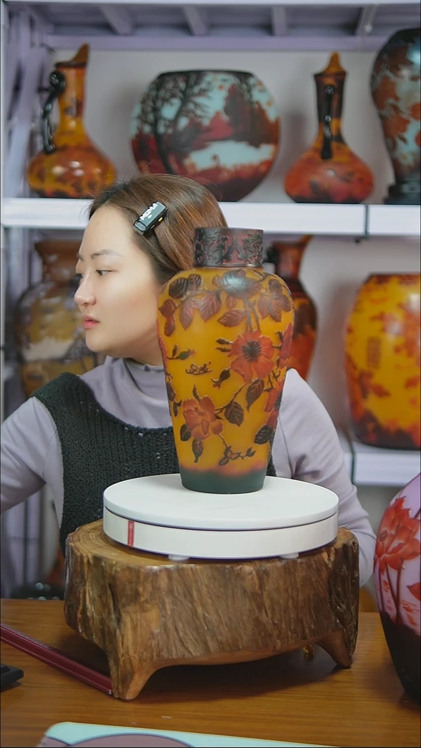 格雷花瓶虞美人台面瓶