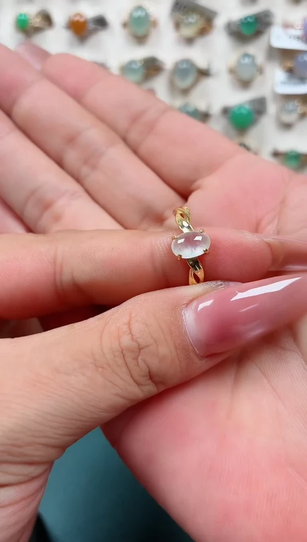 银S925镶嵌戒指翡翠.