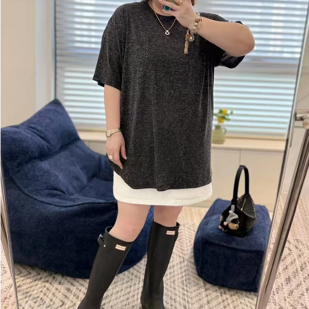 Meet遇见-春季定制版混色雪花T恤