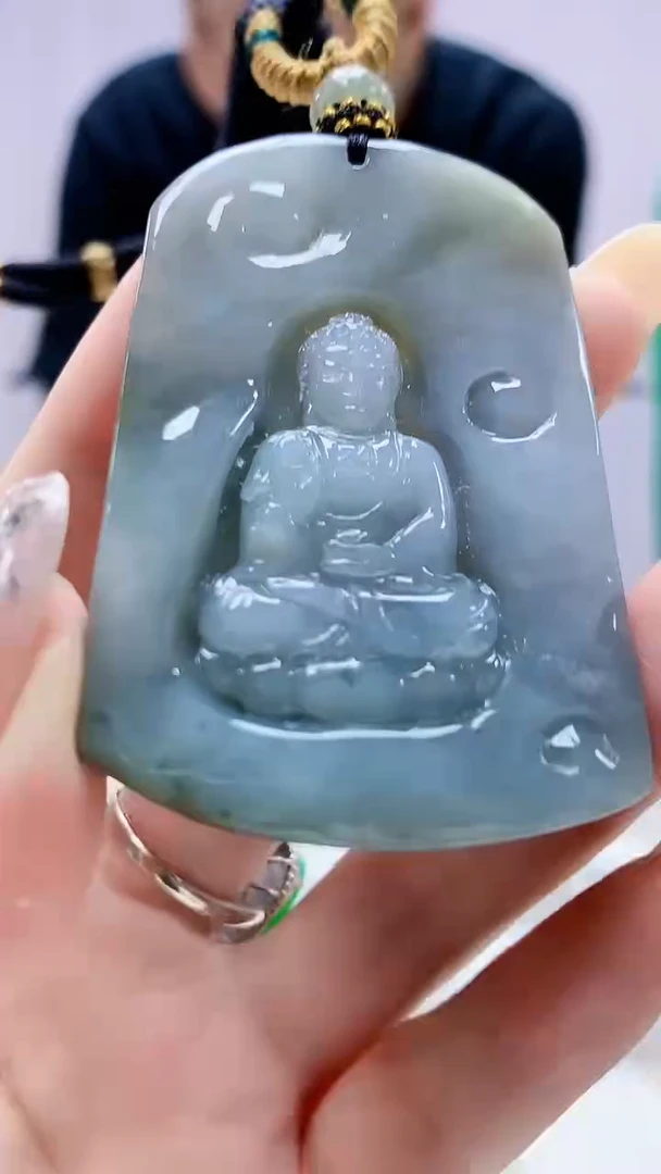 定制翡翠未镶嵌4898DD-毛货挂件63