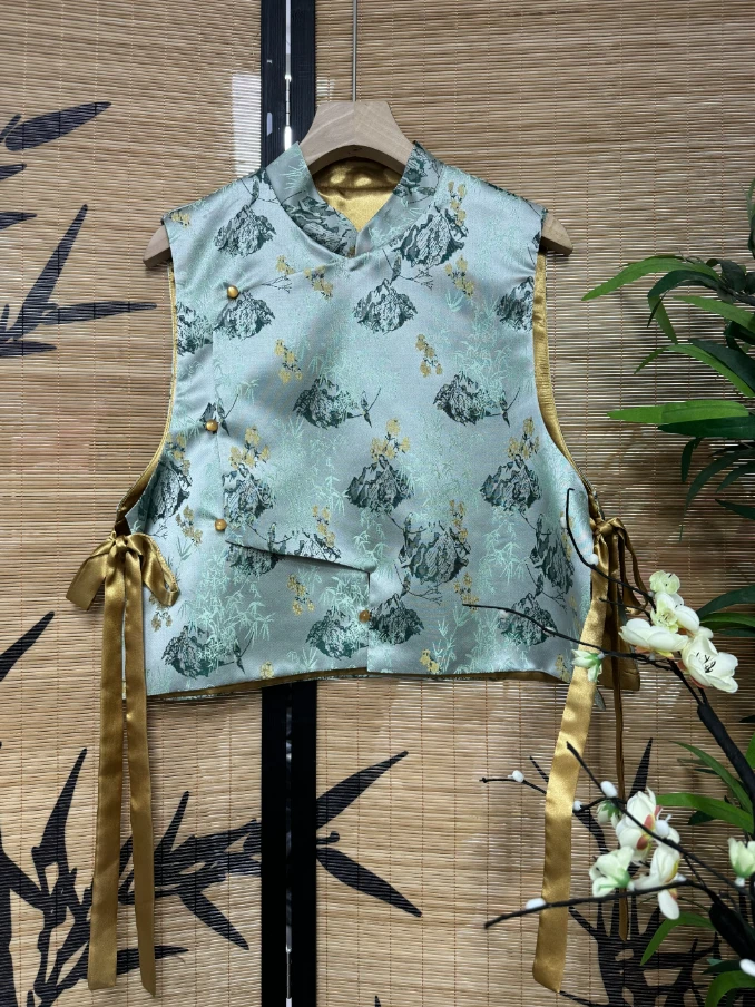 【SHANGLIU】新中式国风高级时尚百搭马甲新款（612）