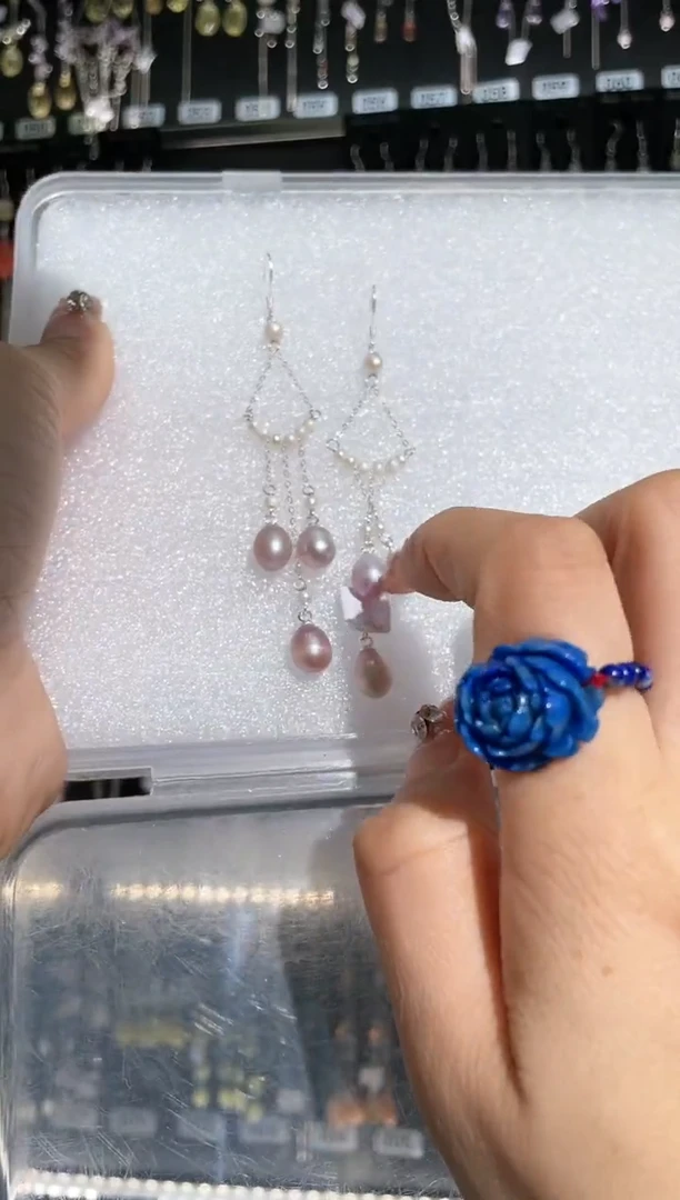 【闪购商品】紫晶耳饰银S925镶嵌心之所向