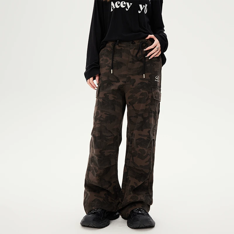 YKYB2025春季新款中性款工装迷彩裤Y51NXK005