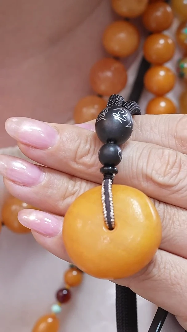 蜜蜡颈饰未镶嵌7835天然蜜蜡珠宝奇石云端妖孽全部保真