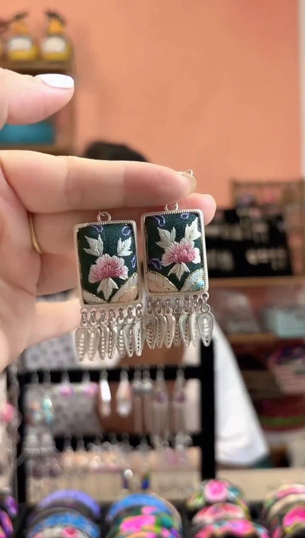 织绣艺枝独绣老绣饰品550