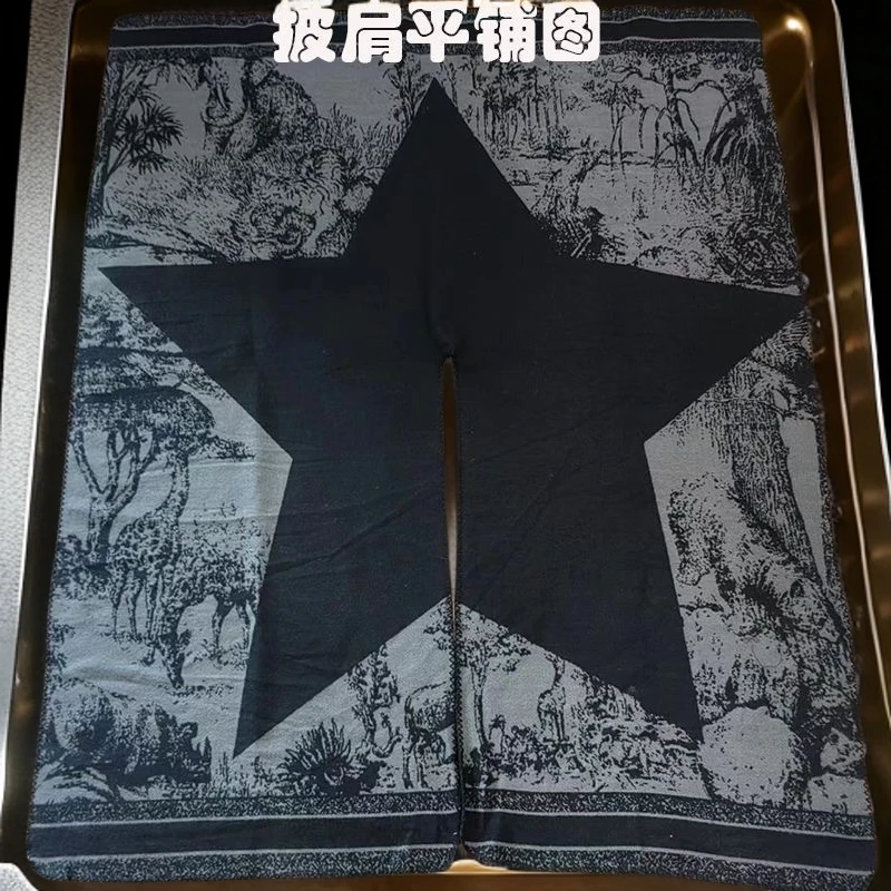 秋冬高级感披肩气质仿羊绒围巾旗袍女士外搭洋气高档披风外搭