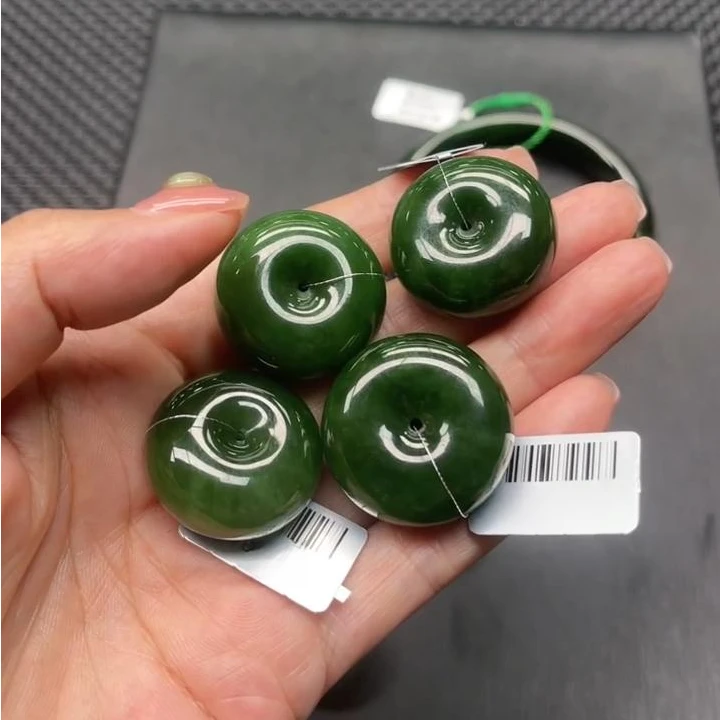 【老郑家】和田玉平安扣挂件（多样性发一件）1844