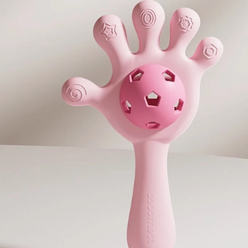 科巢小鹿摇铃牙胶粉  1个