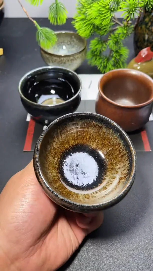 茶盏113（微瑕）叶紫建盏