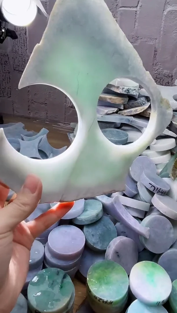 裸石翡翠天然翡翠A货玉 南 384