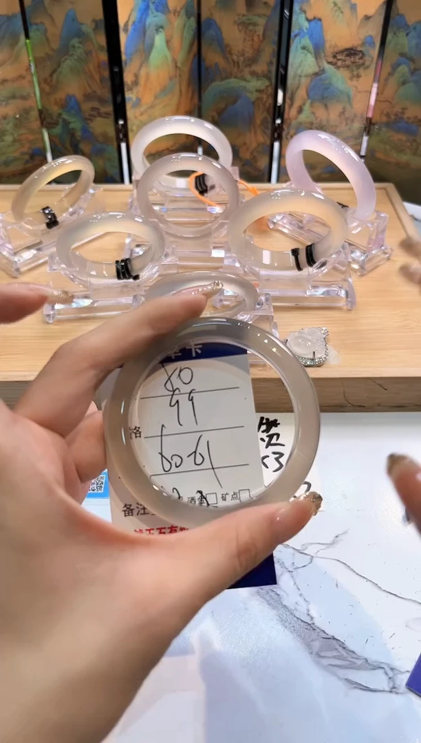 玛瑙/玉髓手镯未镶嵌50-60+LLL马黑1-