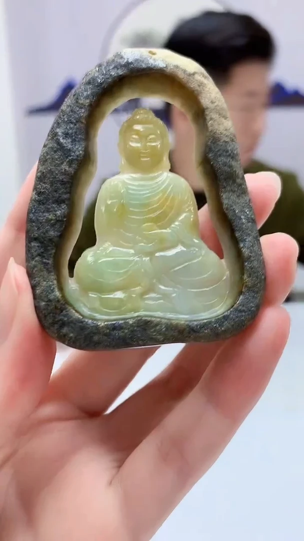 【闪购商品】定制翡翠未镶嵌4917zm-毛货挂件19人物