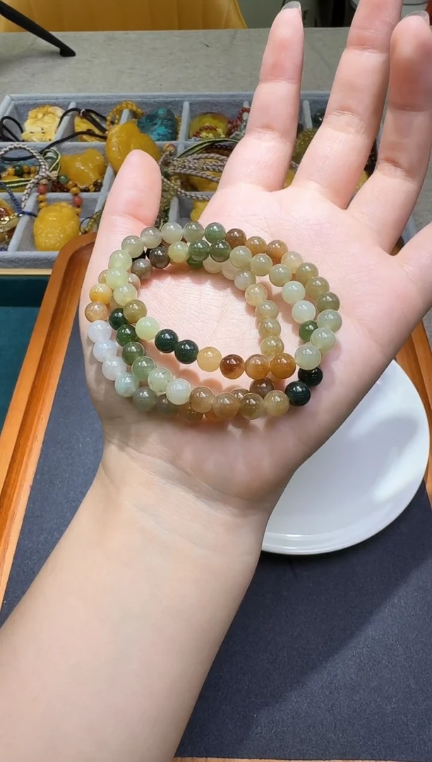 未镶嵌手链和田玉多样性发一756