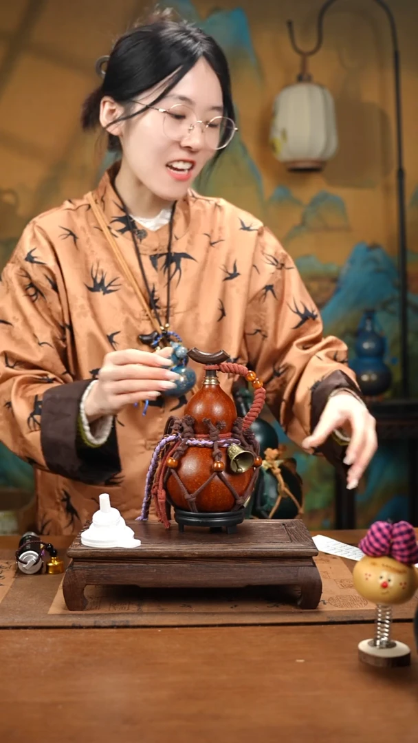 XY024网兜款大漆酒葫芦（现货现发）