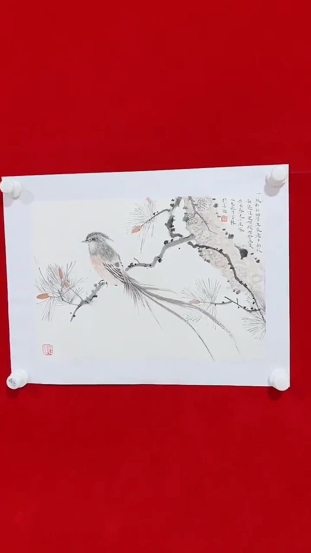 国画Y-李主任宠粉王克花鸟精品1平尺