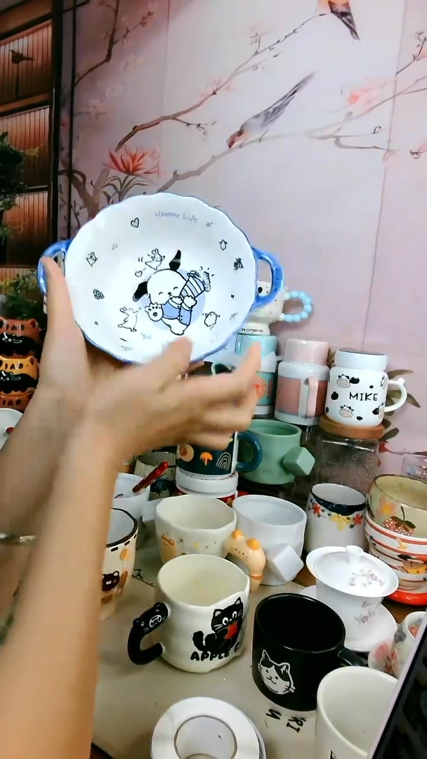 【茶瓷物语闪购福利】狗狗双耳泡面碗