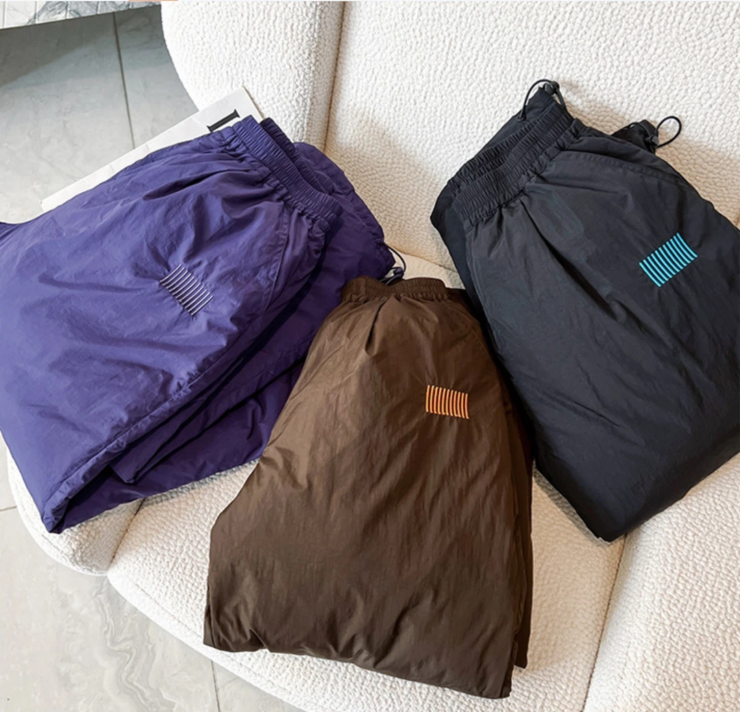 K4987男童冬装儿童滑雪服白鸭绒运动裤厚运动裤