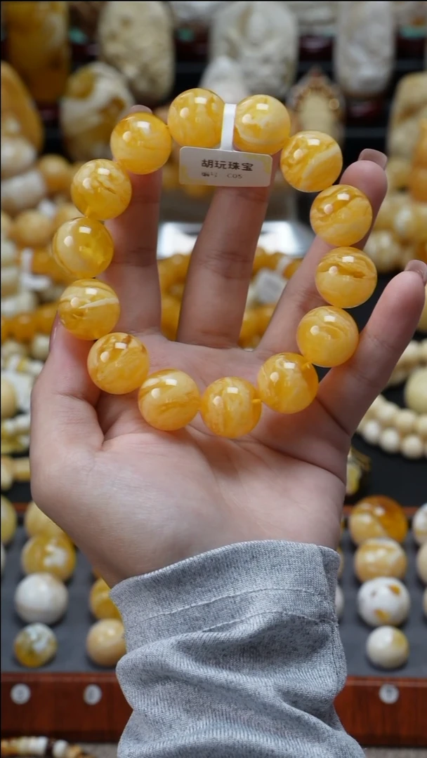 手链琥珀未镶嵌原矿天然琥珀蜜蜡