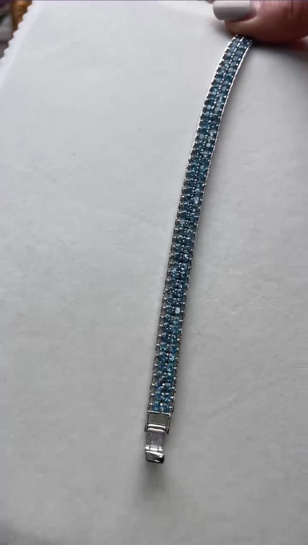 【闪购商品】托帕石手链银S925镶嵌as1463手链