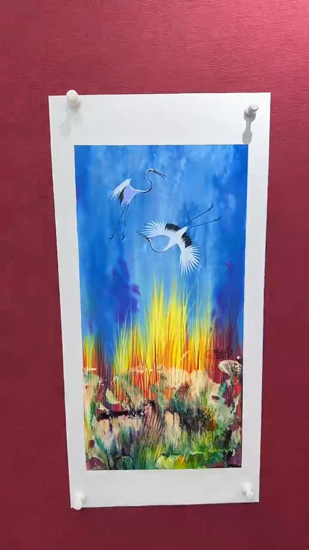 国画赵燮绘画2pc仙鹤