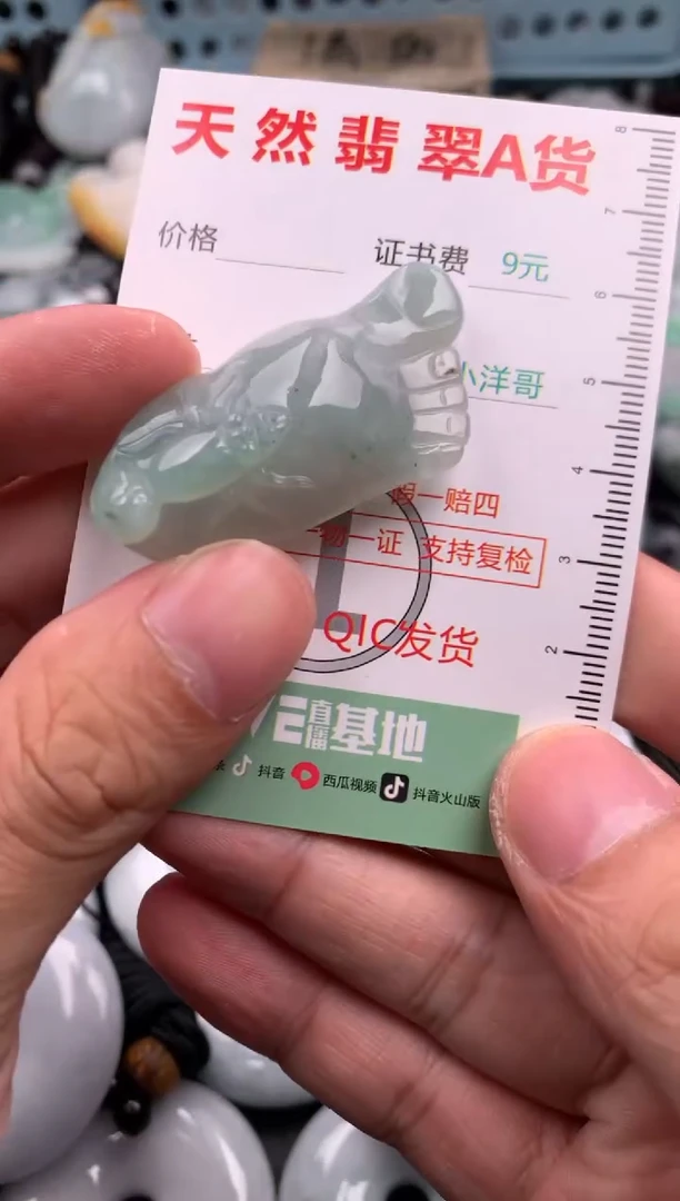 翡翠未镶嵌吊坠(不含链)1