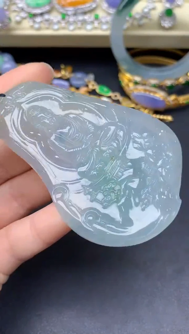 颈饰未镶嵌翡翠90-雪姐翡翠天天见
