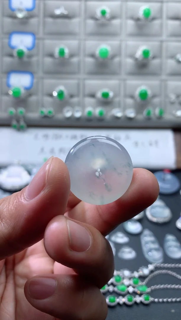 裸石翡翠天然缅甸平安扣