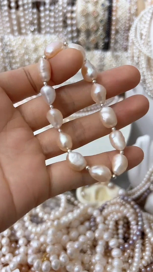 淡水珍珠手串未镶嵌巴洛克珍珠手串