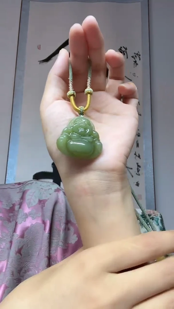 和田玉未镶嵌吊坠(不含链)宽约卡34 高约卡34 厚约卡9