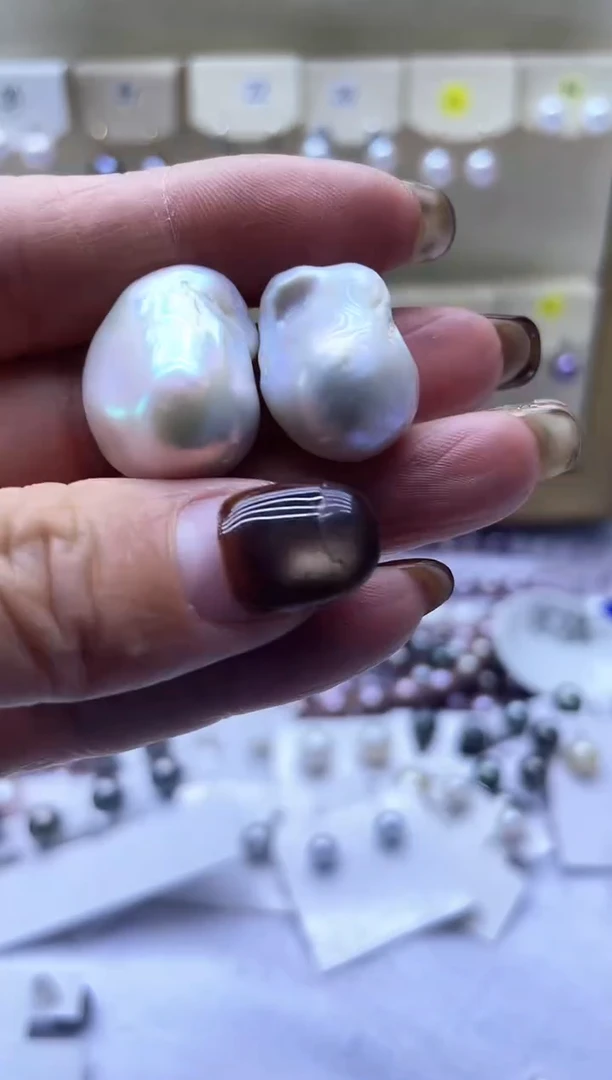 【闪购商品】淡水珍珠耳饰银S925镶嵌2