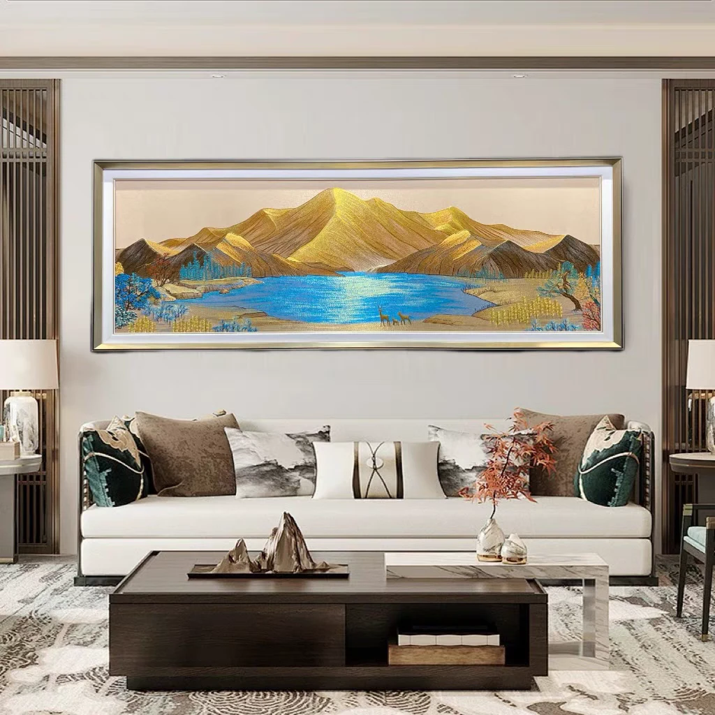 背靠金山，尺寸0.86---2.26米聚宝盆