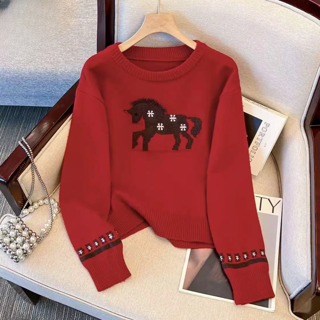 【编码303】高端@深圳南油~气质显瘦时尚针织衫百搭休闲长袖