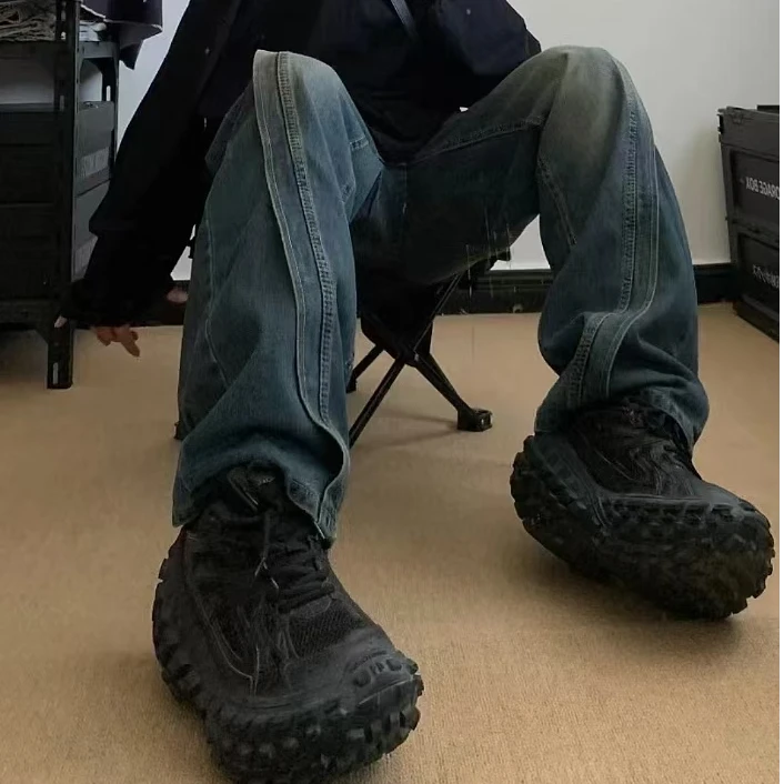 【巴家同款轮胎鞋】莆田开源版鞋底增高8公分时尚潮流百搭轮胎鞋