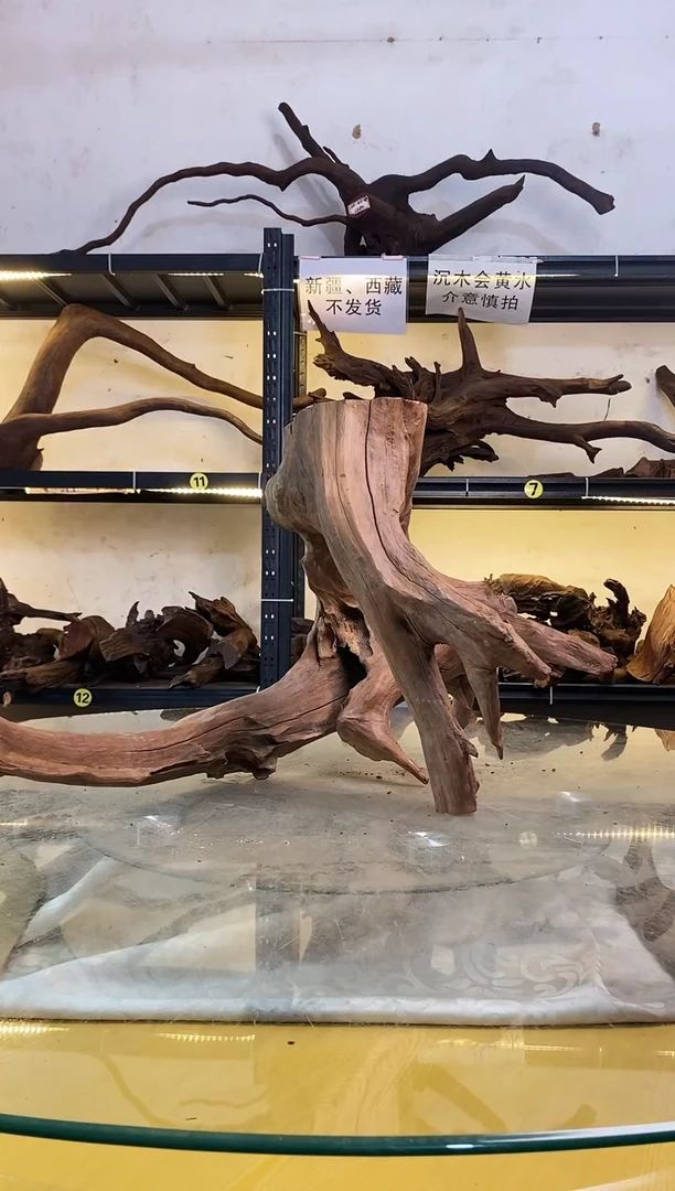 【闪购商品】柚木木艺鱼缸造景沉木167