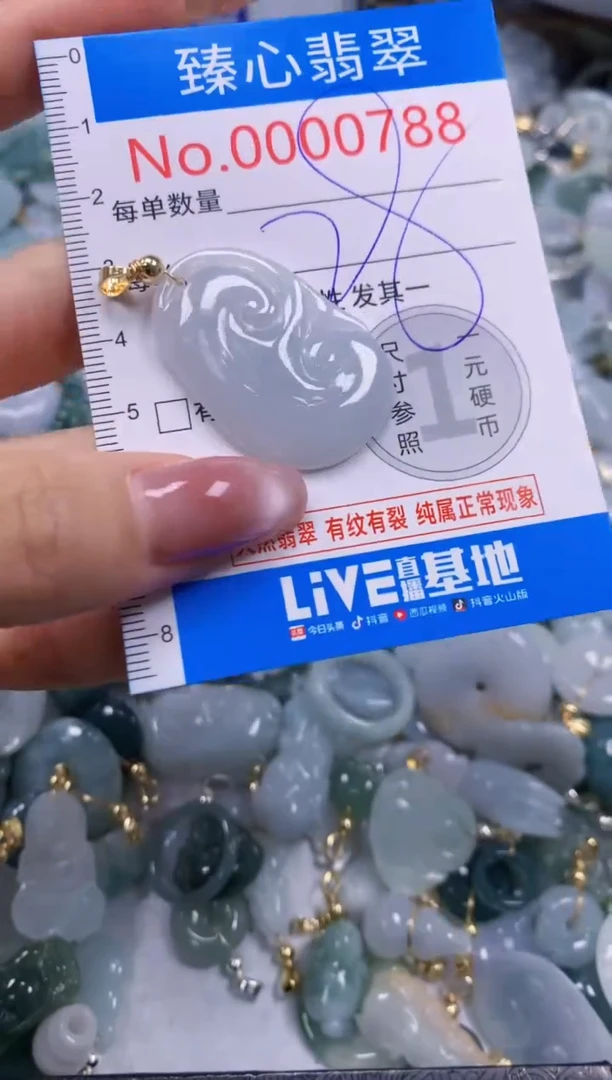 翡翠未镶嵌吊坠(不含链)788