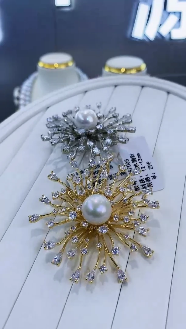 未镶嵌胸饰淡水珍珠Y淡水胸针多样性发一