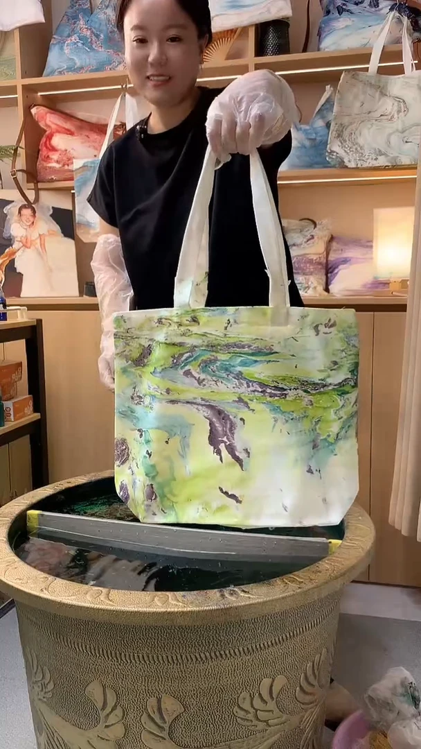 089非遗大漆手工帆布包