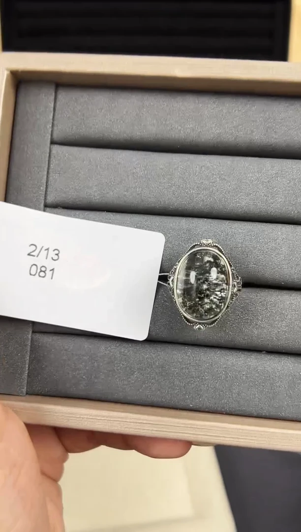 【闪购商品】水晶戒指银S925镶嵌发一（081）