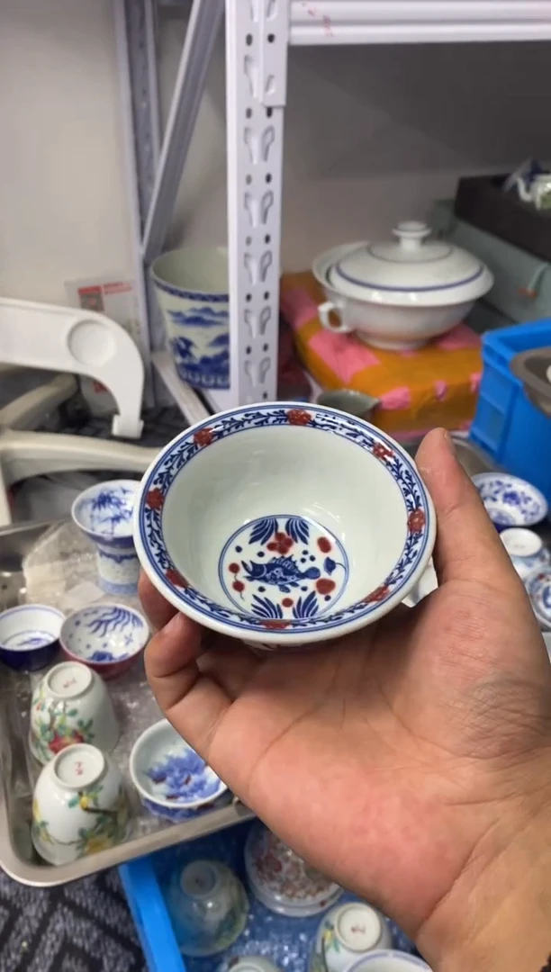 摆件陶景德陶瓷茶具容量约100