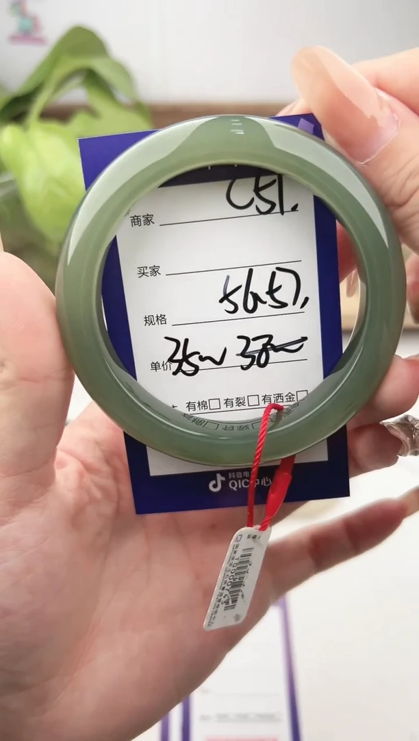 未镶嵌手镯和田玉微色差C51