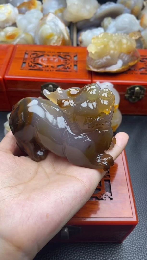 玛瑙/玉髓手把未镶嵌海*00