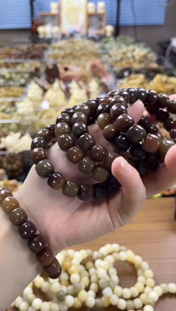 菩提根/象牙果吊坠【默认微瑕】敦煌素珠单圈10*11