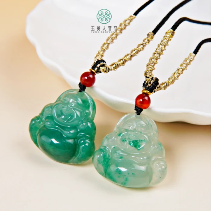 石惑珠宝~独龙玉佛公吊坠约30*30mm^多样性发一-赠绳