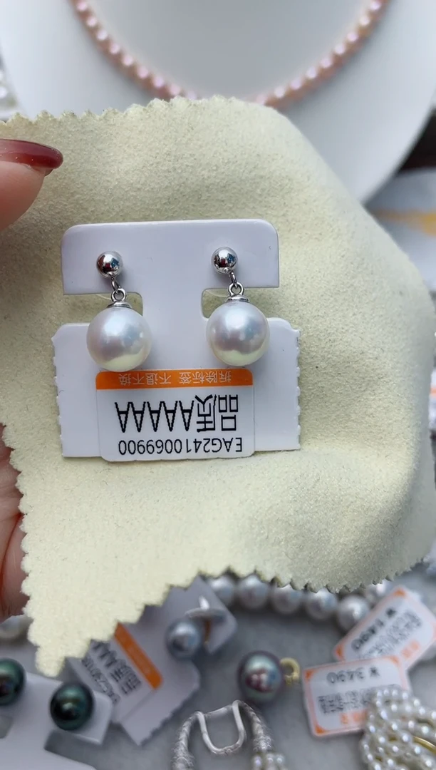 【闪购商品】淡水珍珠耳饰银S925镶嵌W93