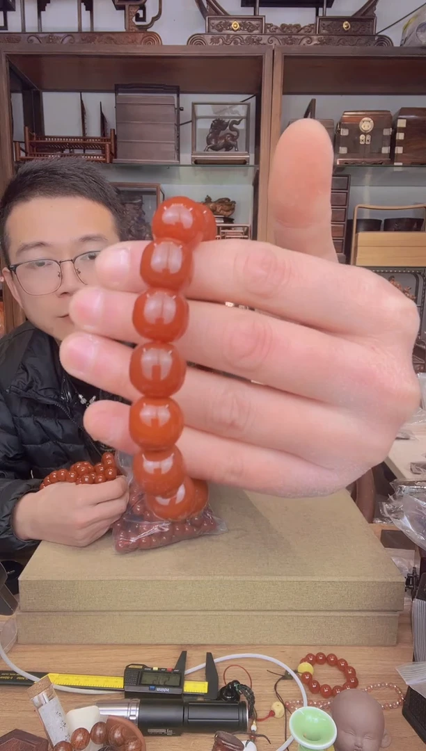 【闪购商品】乌木类书架875玛1415老型单圈手串