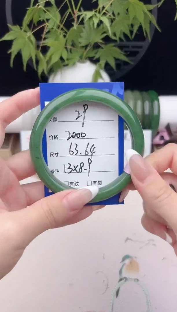 和田玉手镯未镶嵌碧玉29