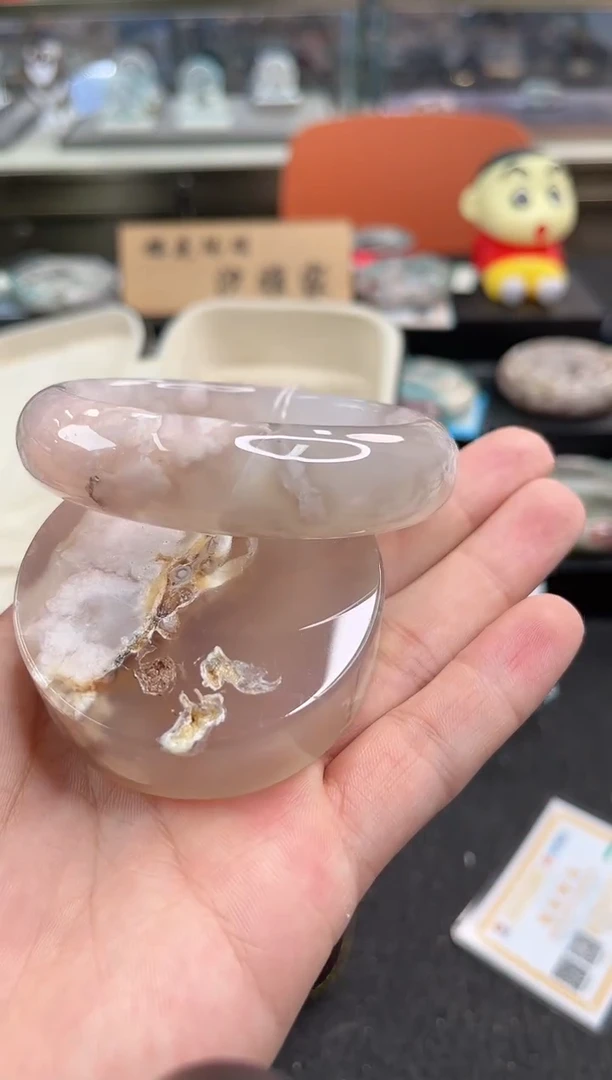 未镶嵌手镯石英质玉60圈口 （赠品镯心）3887265