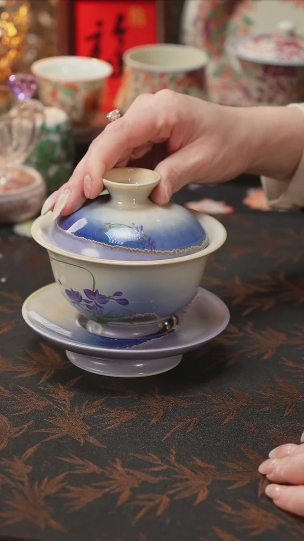 杯景德镇陶瓷杯碗柴烧多人