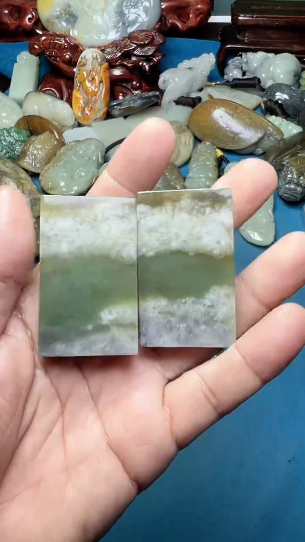 和田玉未镶嵌挂件2