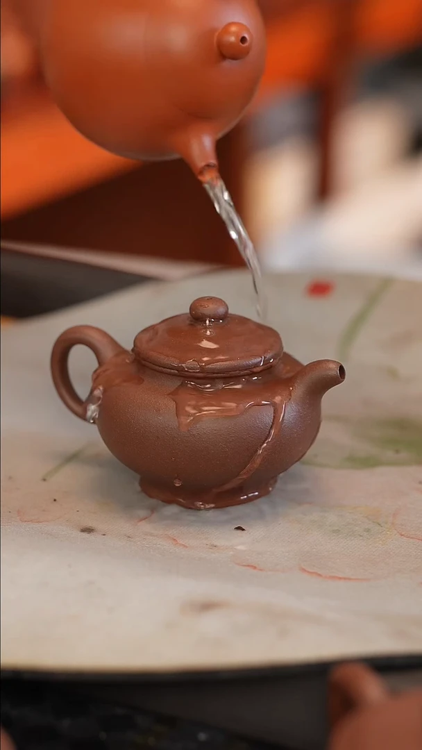 茶壶紫砂紫泥 半手工 掇只